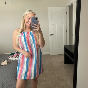 Never worn // mini stripped dress